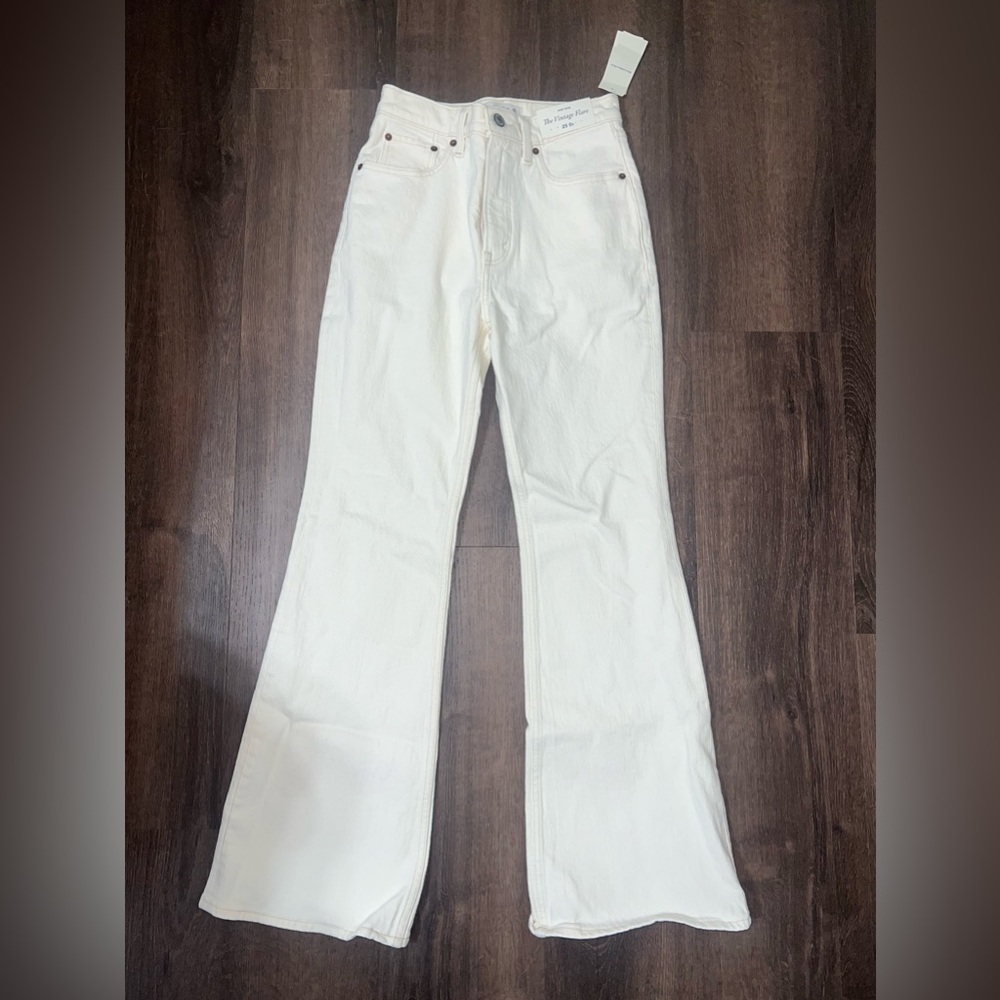 Vintage Flair- White Jeans